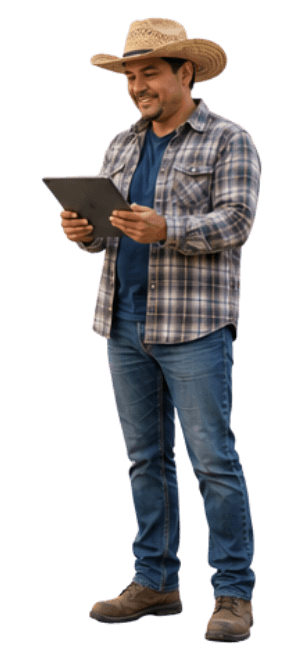 Service provider reviewing matched requests on a tablet